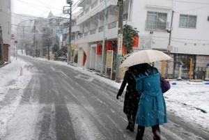 雪の渋谷
